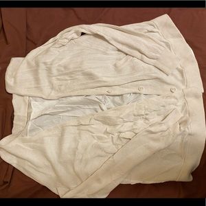 Lululemon white cardigan